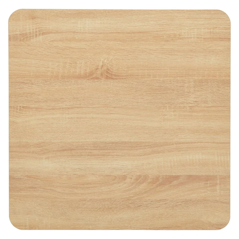 Table d'appoint auxiliaire table haute 50 x 50 x 107 cm panneau de particules de mélamine et acier DEC036552