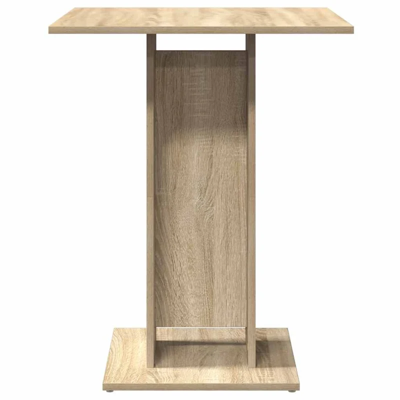 Table d'appoint auxiliaire table de bar 60 x 60 x 75 cm bois d'ingénierie couleur chêne DEC036551