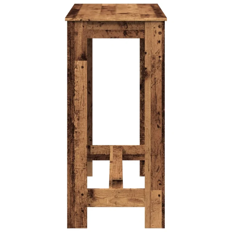 Table d’appoint multifonction table de bar 102 x 50 x 103,5 cm bois d'ingénierie marron DEC036503