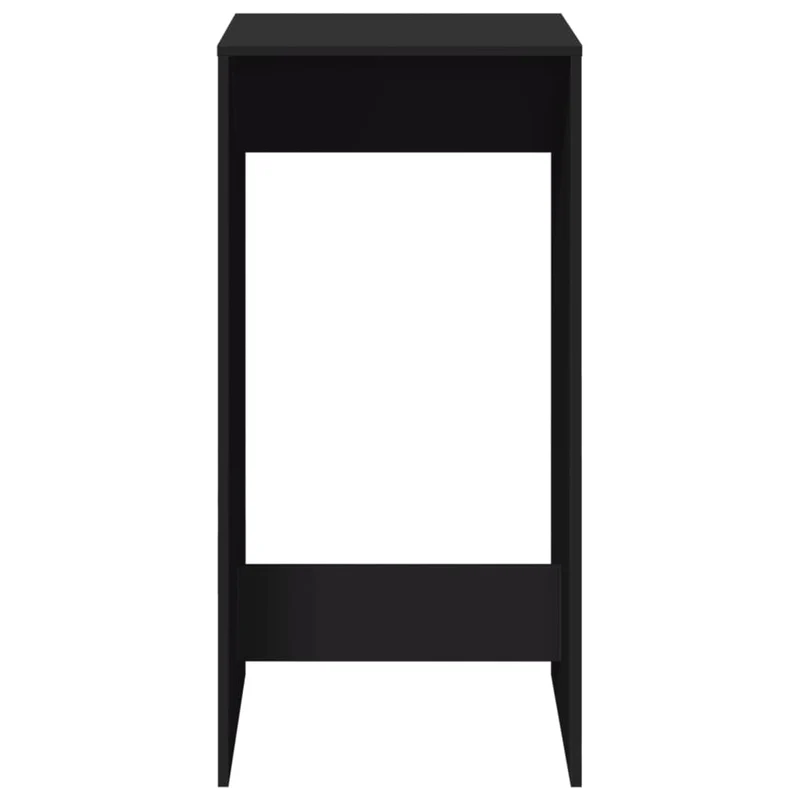 Table d’appoint multifonction table haute 51 x 50 x 103,5 cm bois d'ingénierie noir DEC036488