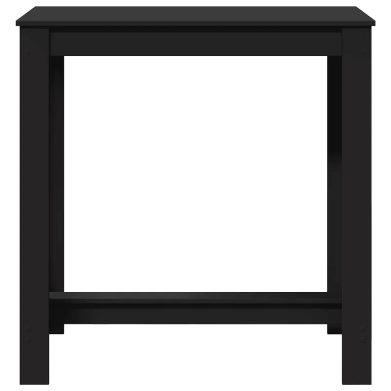 Table d’appoint multifonction table haute 102 x 50 x 103,5 cm bois d'ingénierie noir DEC036479