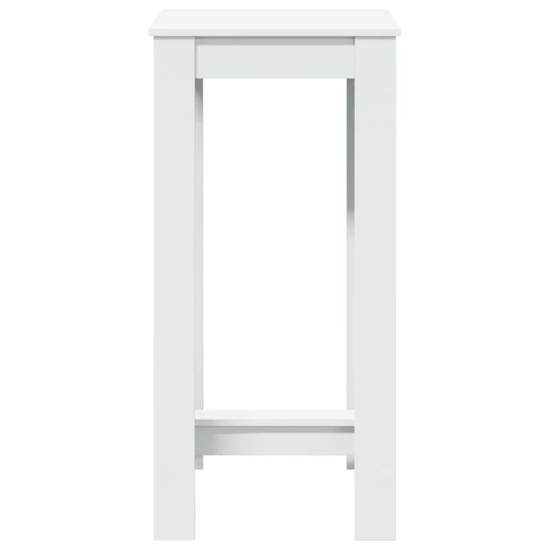Table d’appoint multifonction table haute 51 x 50 x 103,5 cm bois d'ingénierie blanc DEC036413