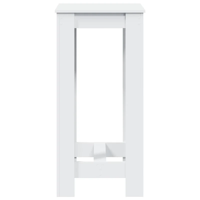 Table d’appoint multifonction table haute 51 x 50 x 103,5 cm bois d'ingénierie blanc DEC036413