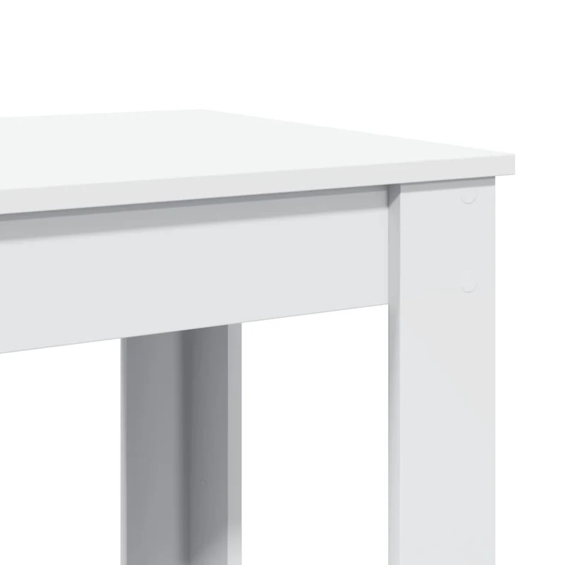 Table d’appoint multifonction table haute 51 x 50 x 103,5 cm bois d'ingénierie blanc DEC036413
