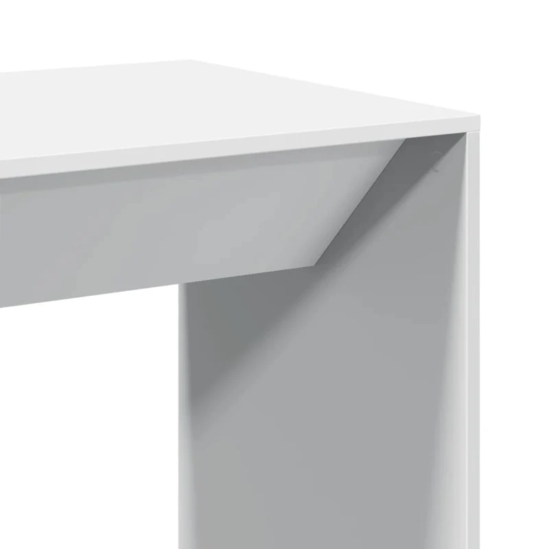 Table d’appoint multifonction table haute 51 x 50 x 103,5 cm bois d'ingénierie blanc DEC036412