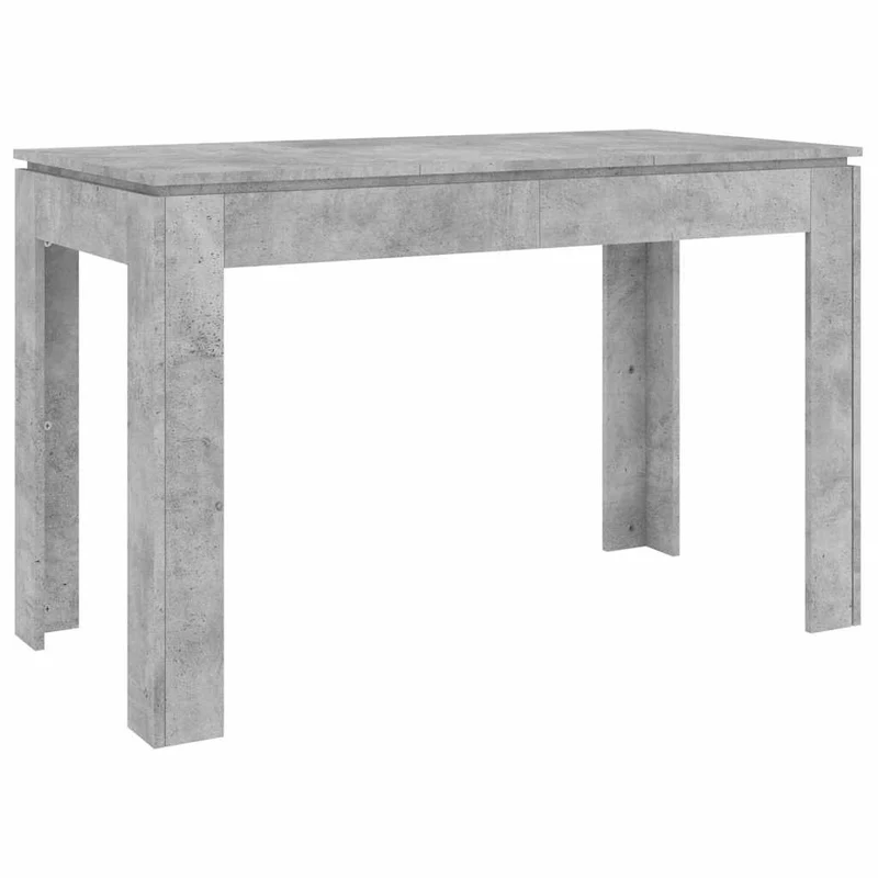 Table de salle à manger design moderne 120 x 60 x 76 cm bois d'ingénierie gris DEC036866