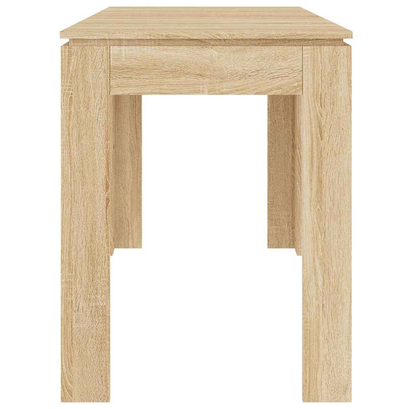 Table de salle à manger design moderne 120 x 60 x 76 cm bois d'ingénierie couleur chêne DEC036846