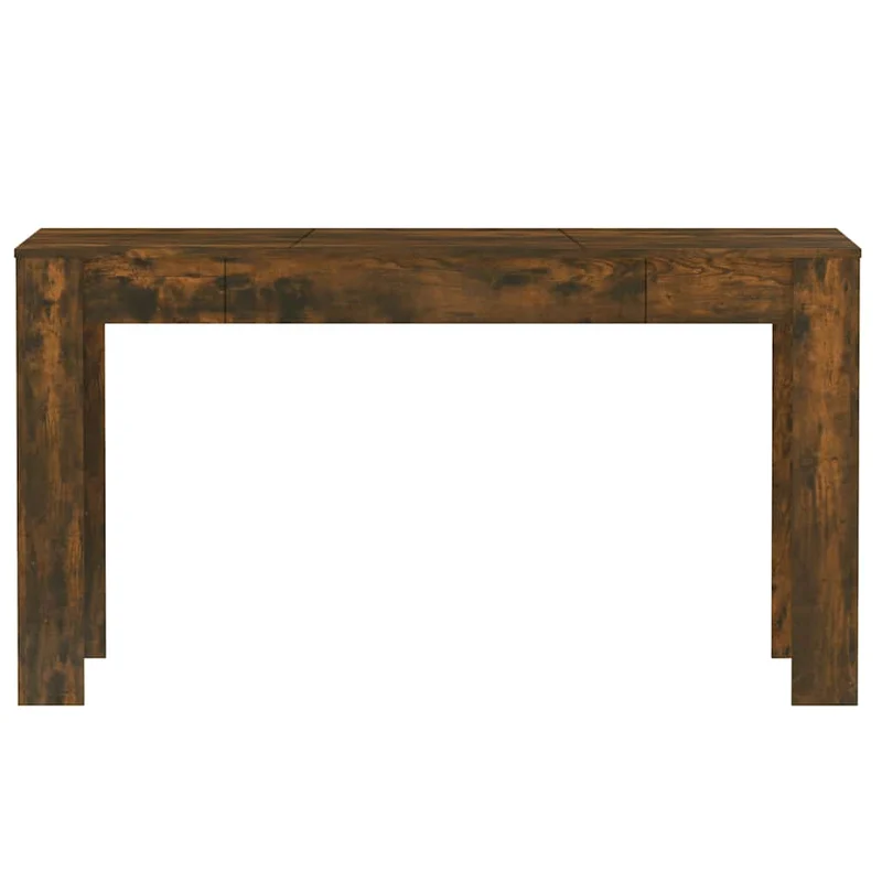 Table de salle à manger design moderne 140 x 74,5 x 76 cm bois d'ingénierie marron DEC036845