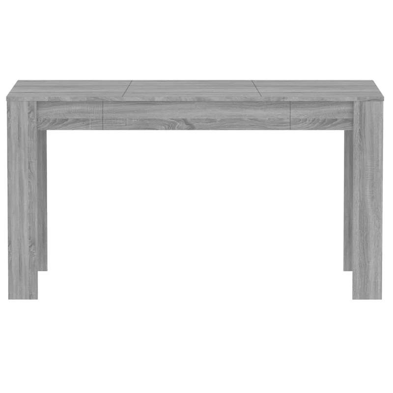 Table de salle à manger design moderne 140 x 74,5 x 76 cm bois d'ingénierie gris DEC036678