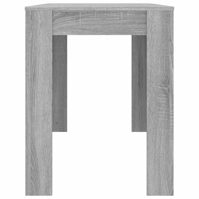 Table de salle à manger design moderne 120 x 60 x 76 cm bois d'ingénierie gris DEC036677