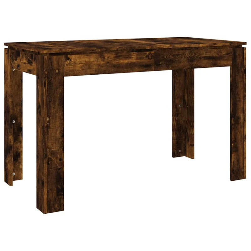 Table de salle à manger design moderne 120 x 60 x 76 cm bois d'ingénierie marron DEC036665