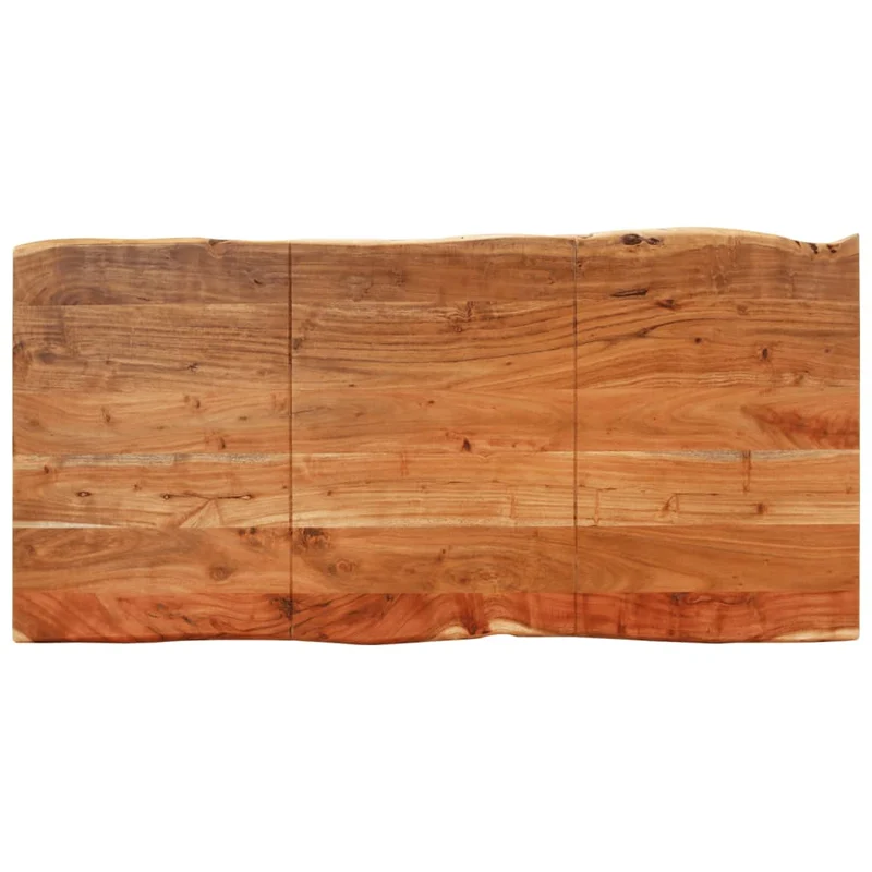 Table de salle à manger design industriel 140 x 70 x 76 cm bois d'acacia et acier DEC036603