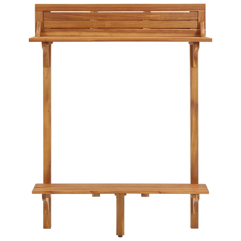Table d’appoint multifonction de balcon 90 x 37 x 122,5 cm bois d'acacia massif DEC036444
