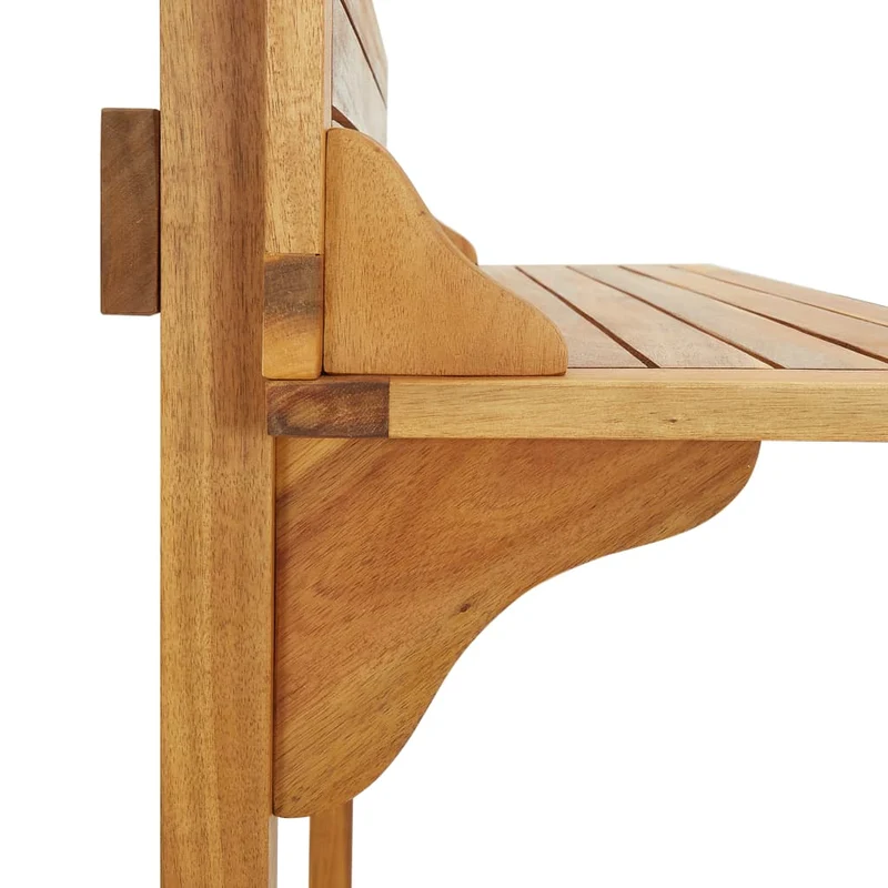 Table d’appoint multifonction de balcon 90 x 37 x 122,5 cm bois d'acacia massif DEC036444
