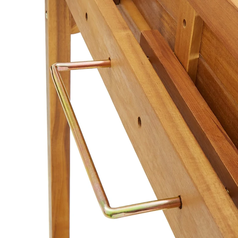 Table d’appoint multifonction de balcon 90 x 37 x 122,5 cm bois d'acacia massif DEC036444