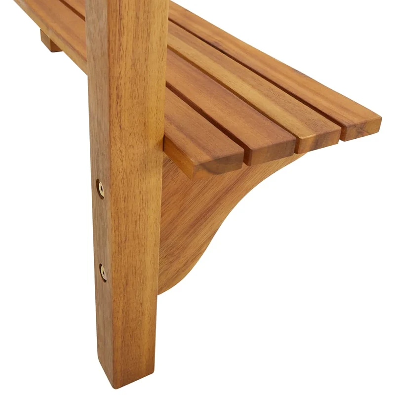 Table d’appoint multifonction de balcon 90 x 37 x 122,5 cm bois d'acacia massif DEC036444