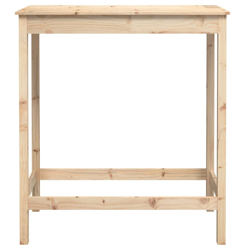 Table d’appoint multifonction table haute 100 x 50 x 110 cm bois massif de pin non traité DEC036302
