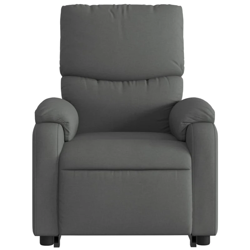 Fauteuil relax TV rembourrage confortable fonction de levage électrique en tissu gris foncé DEC027933