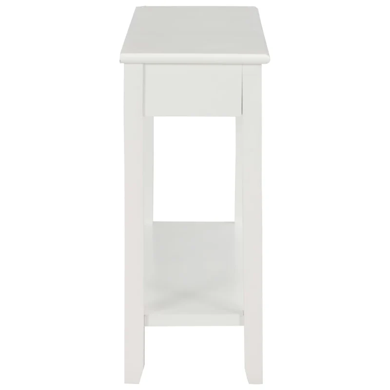 Table console meuble d'entrée avec tiroirs 110 x 35 x 80 cm MDF blanc DEC031688