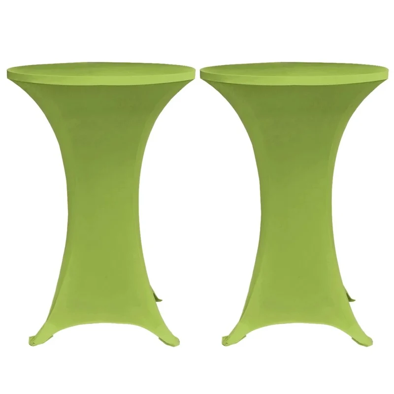 Housse de table extensible 2 pcs 80 cm Verte DEC022382