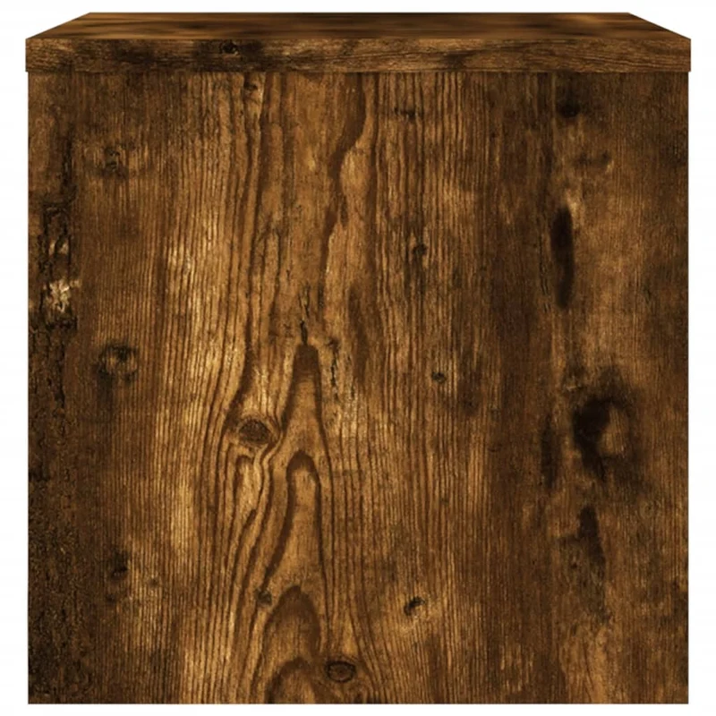 Table de chevet avec étagère 40 x 30 x 30 cm bois d'ingénierie marron DEC033552
