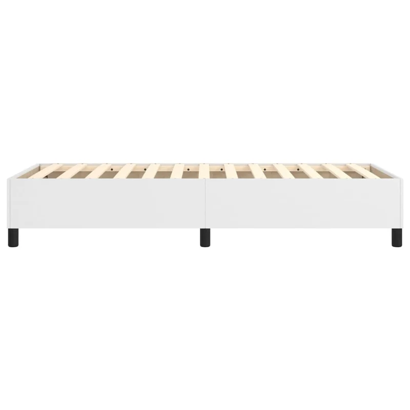 Sommier à lattes sur pieds cadre de lit 80x200 cm synthétique blanc TDL0207356