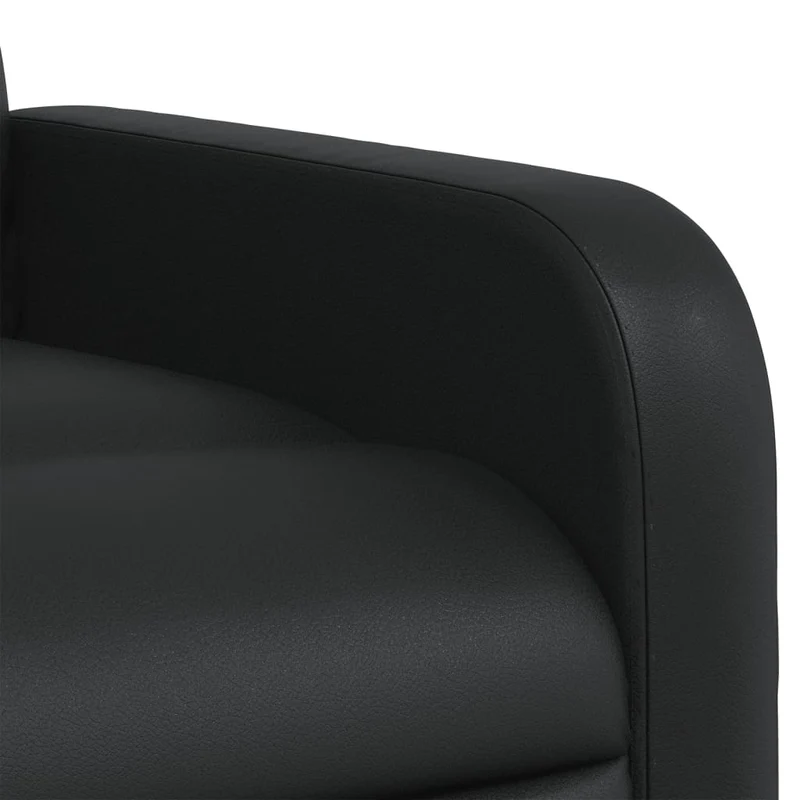 Fauteuil de relaxation TV fonction massage inclinable 6 points de massage en PVC noir DEC027032