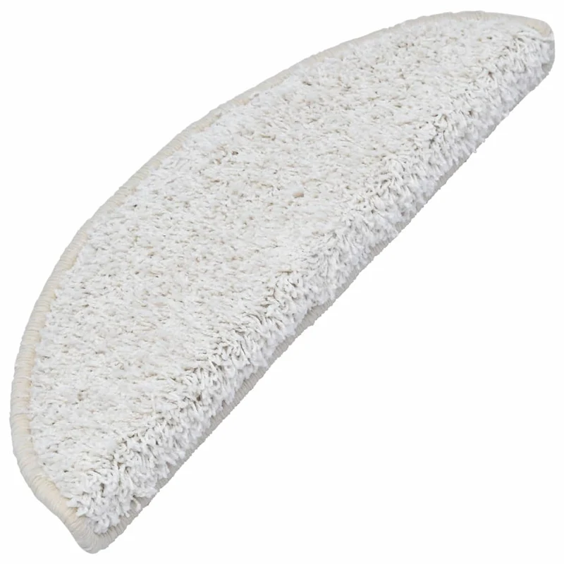 15 tapis d'escalier blanc avec bandes adhésives 65 x 25 cm DEC023574
