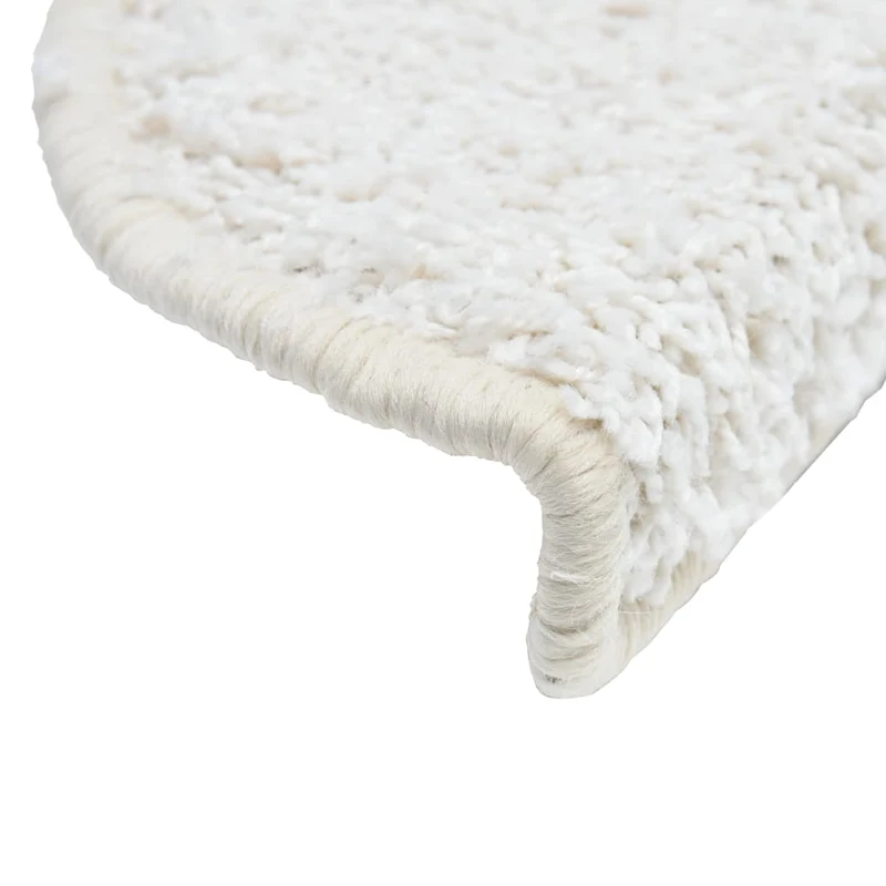 15 tapis d'escalier blanc avec bandes adhésives 65 x 25 cm DEC023574