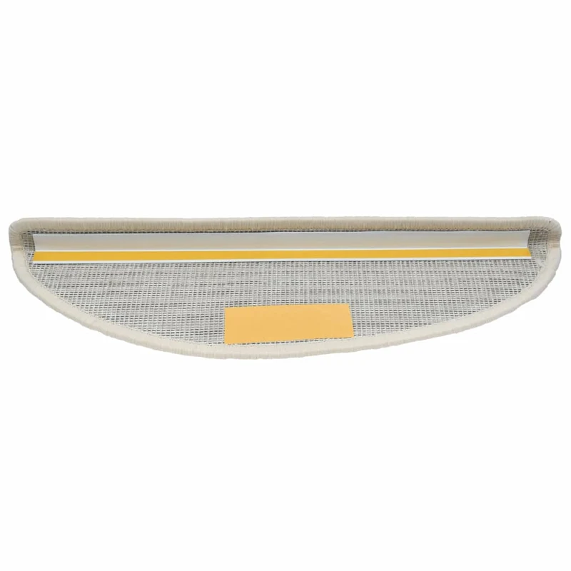 15 tapis d'escalier blanc avec bandes adhésives 65 x 25 cm DEC023574