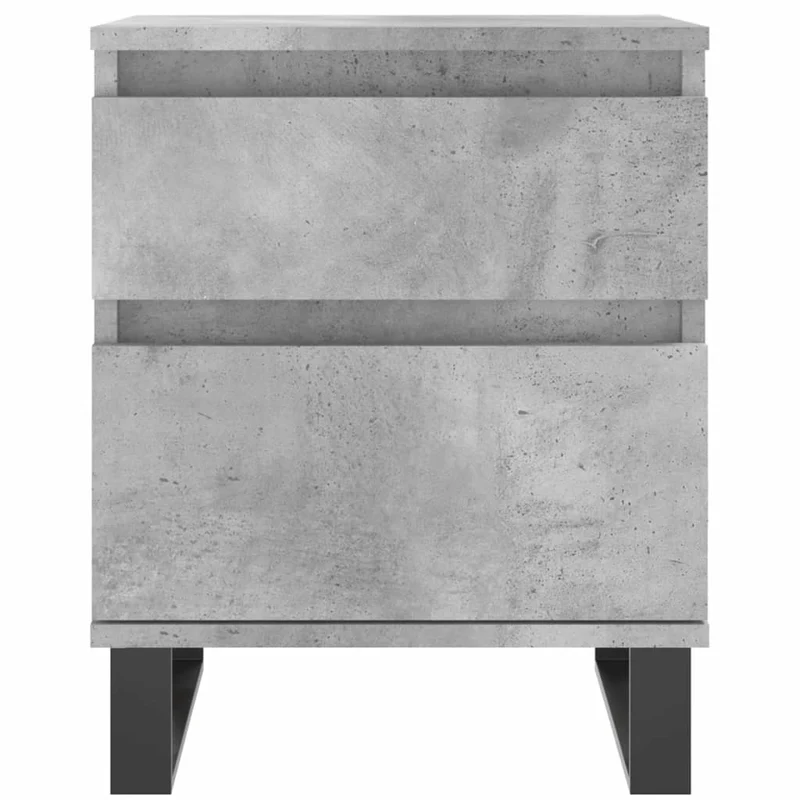 Table de chevet avec tiroir et compartiment à porte 40 x 35 x 50 cm bois d’ingénierie gris DEC034002