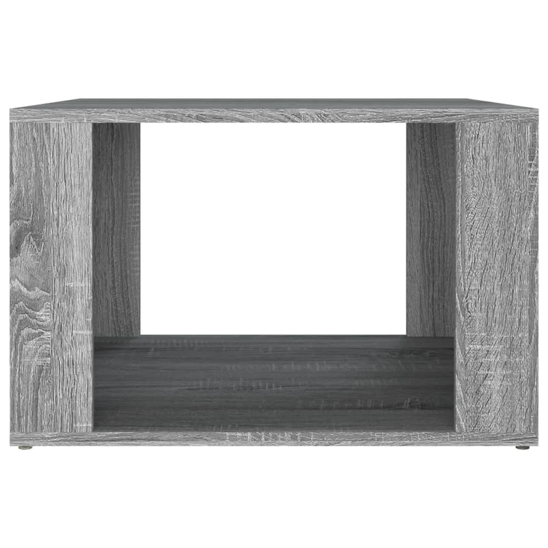 Table de chevet avec compartiment ouvert 57 x 55 x 36 cm bois d'ingénierie gris DEC034683