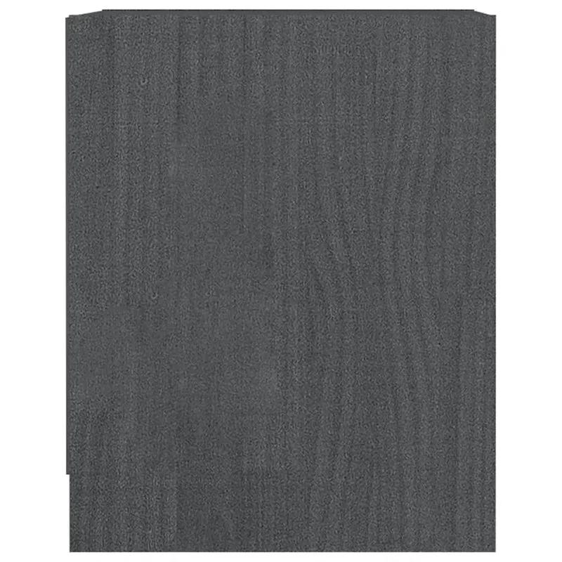 Lot de 2 tables de chevet avec compartiment ouvert 35,5 x 33,5 x 41,5cm bois de pin gris DEC035310