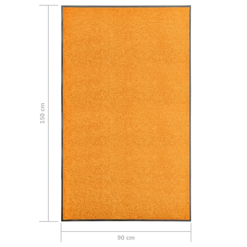 Paillasson lavable Orange 90x150 cm DEC023203