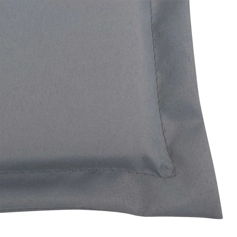 Lot de 4 coussins de chaise de jardin en tissu gris 120x50x3 cm DEC021545