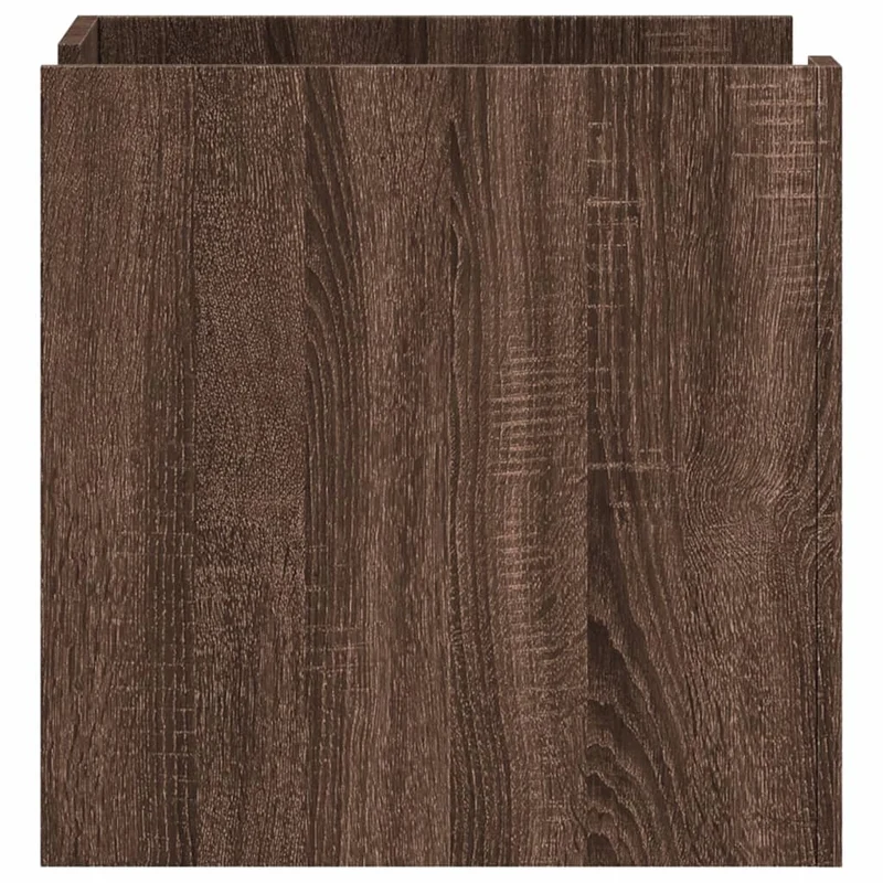 Table de chevet avec étagères 45 x 50 x 50 cm bois d’ingénierie marron DEC033779