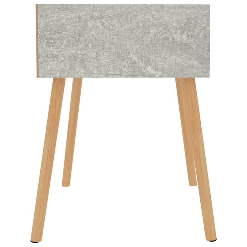 Table de chevet avec tiroir 40 x 40 x 56 cm bois d'ingénierie gris DEC034028