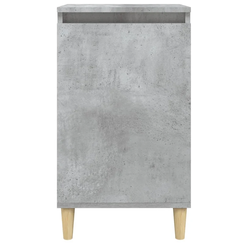 Table de chevet avec compartiment avec porte 40 x 35 x 70 cm bois d'ingénierie gris DEC034013