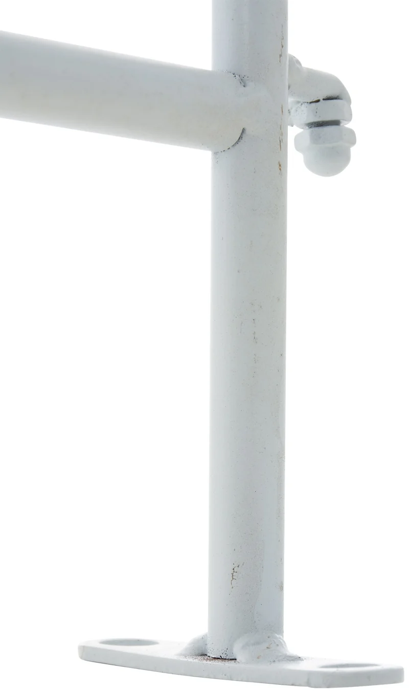 Clôture bordure de jardin 115x125 cm en métal blanc 10_0002951