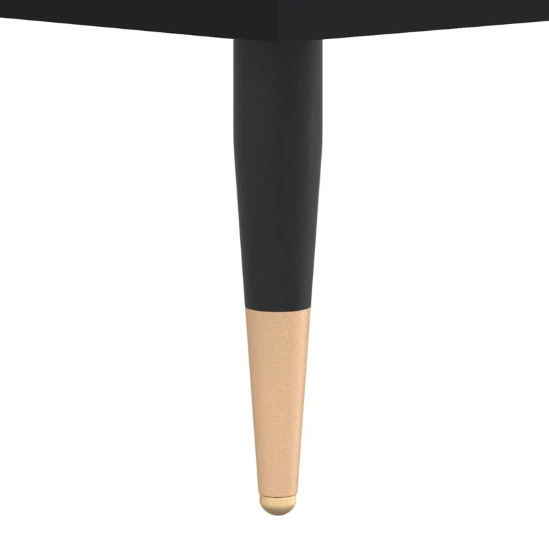 Table de chevet avec compartiment ouvert 40 x 35 x 50 cm bois d’ingénierie noir DEC034442