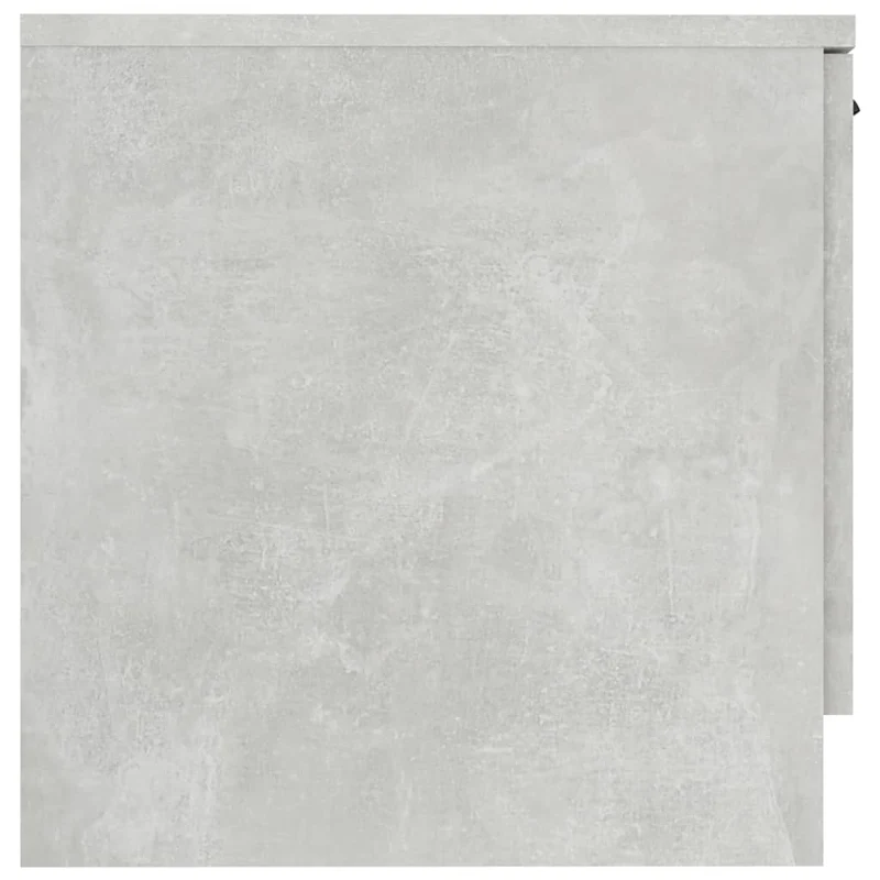 Table de chevet avec compartiment avec porte 40 x 39 x 40 cm bois d'ingénierie gris DEC034017