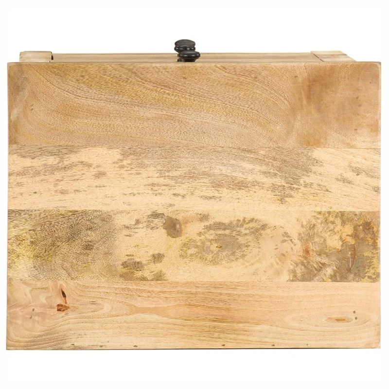 Table de chevet avec 3 tiroirs 45 x 35 x 60 cm bois de manguier DEC033020