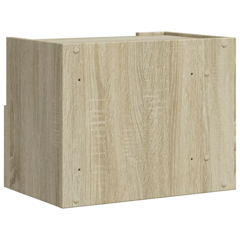 Table de chevet murale avec tiroirs 45 x 30 x 35 cm bois d'ingénierie couleur chêne DEC034288