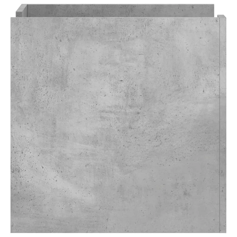 Table de chevet avec compartiment avec porte 45 x 50 x 50 cm bois d’ingénierie gris DEC034046