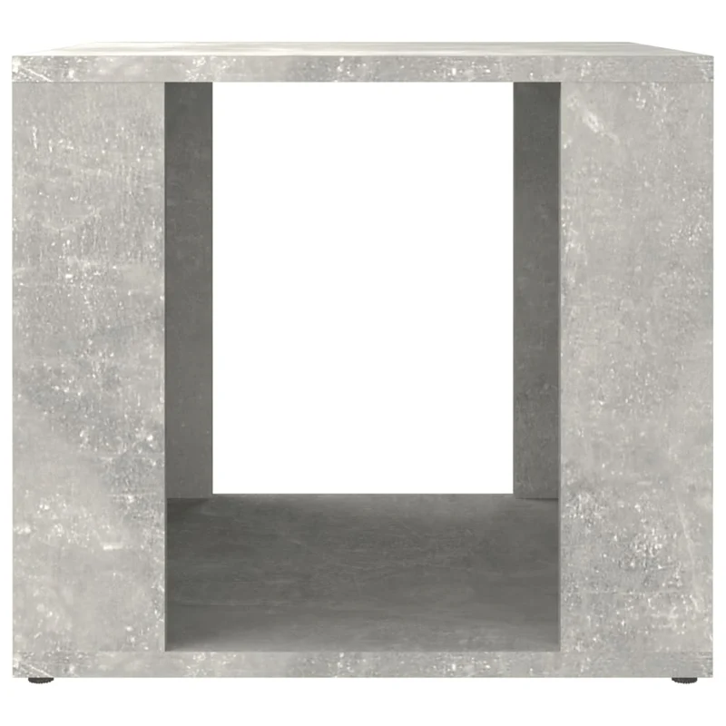 Table de chevet avec compartiment ouvert 41 x 40 x 36 cm bois d'ingénierie gris DEC034038