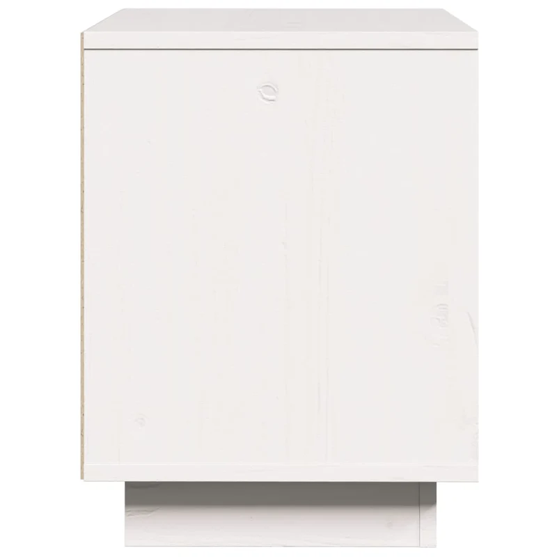 Table de chevet avec compartiment avec porte 40 x 30 x 40 cm bois de pin blanc DEC033336