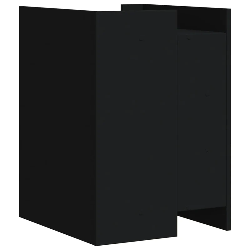 Table de chevet avec 3 tiroirs 45 x 50 x 65 cm bois d’ingénierie noir DEC034494