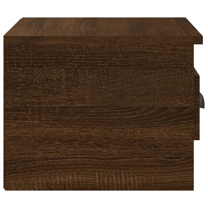Table de chevet murale avec tiroir 41,5 x 36 x 28 cm bois d'ingénierie marron DEC034271