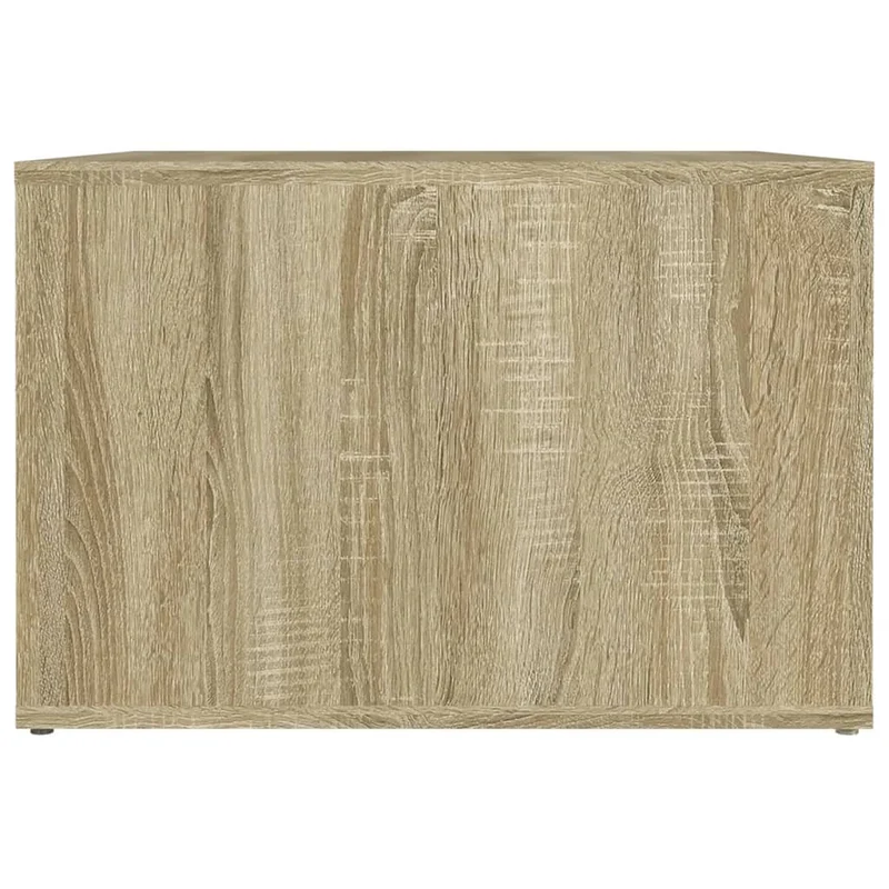 Table de chevet avec compartiment ouvert 57 x 55 x 36 cm bois d'ingénierie couleur chêne DEC033893