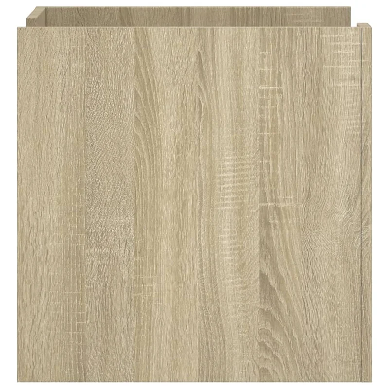 Table de chevet avec compartiment avec porte 45 x 50 x 50 cm bois d’ingénierie couleur chêne DEC033884